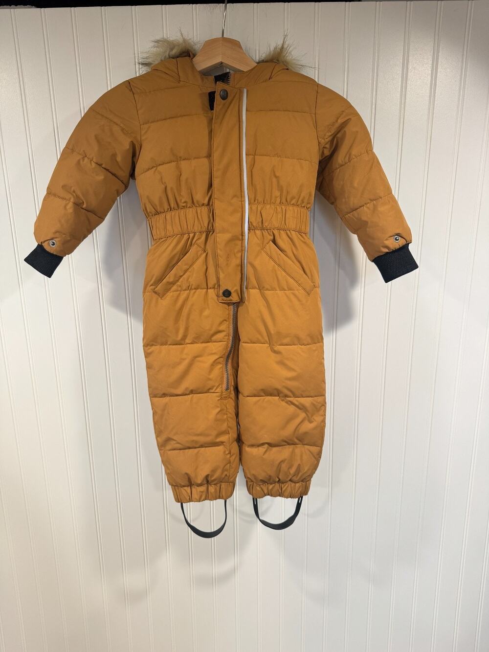 Deux par Deux One Piece Baby Snowsuit Brown Size 24Months, Winter, Snow, Ski